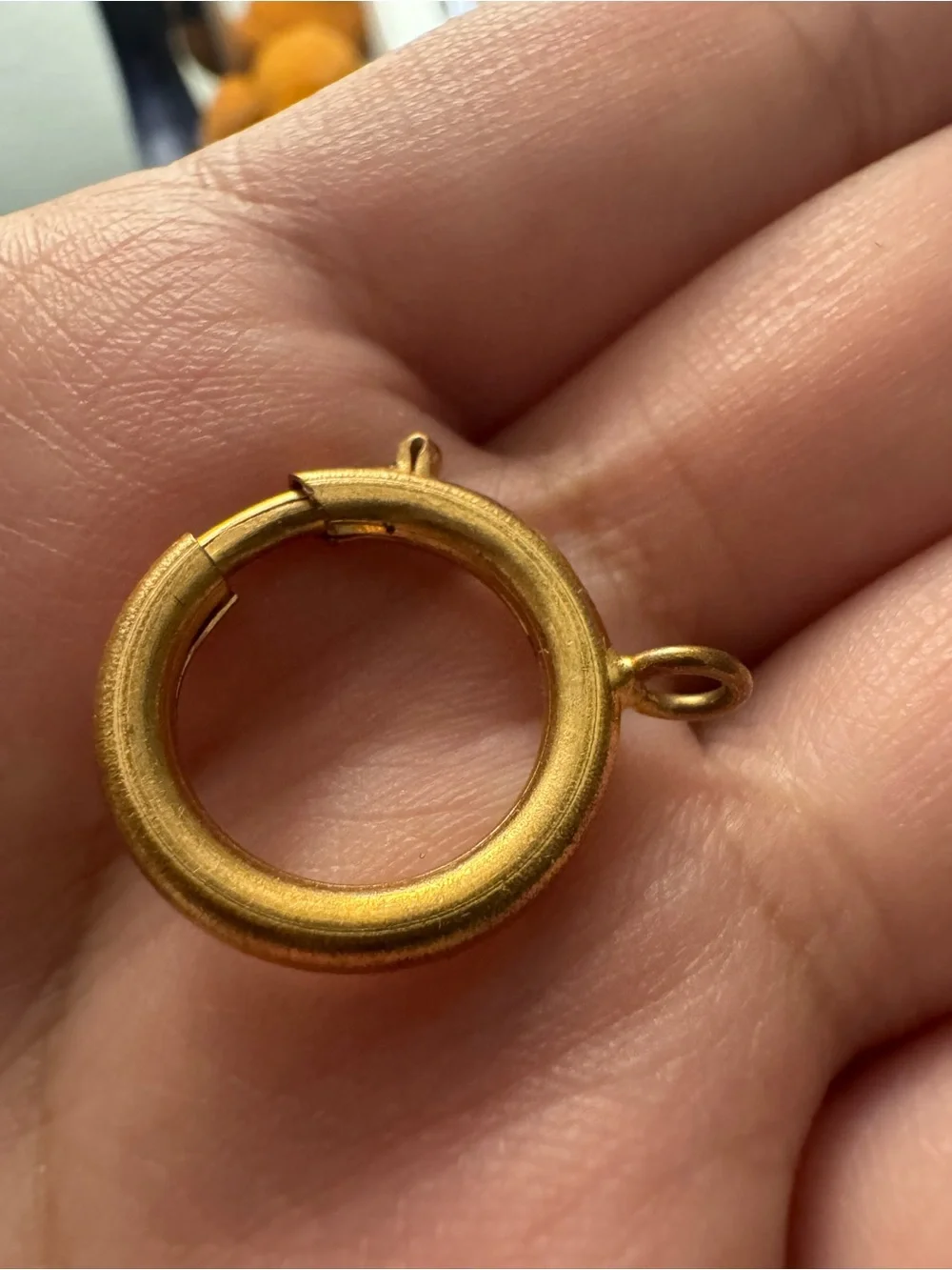 Vintage Large Gold Filled Bolt Clasp! RARE.